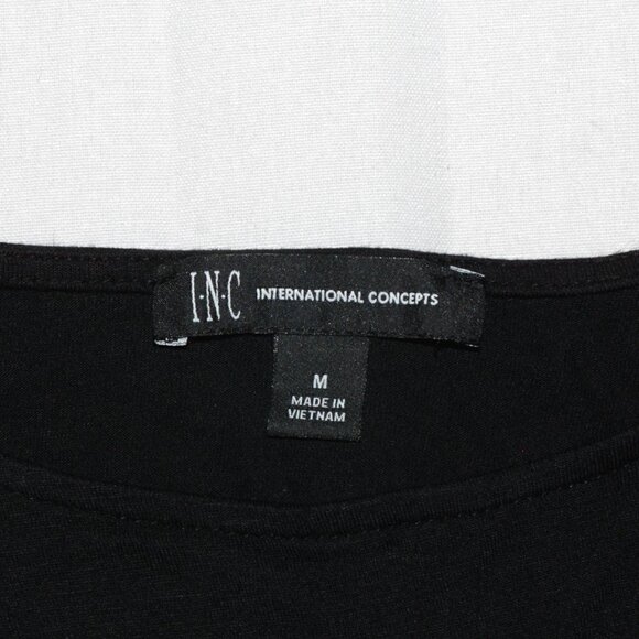 INC International Concepts Medium Womens Black sleeveless lace drop shoulders - Picture 2 of 5